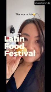 This festival was in July😅 but I wanted to upload now. 
Latin food and dance festival: food I wanted to try more but it started raining unfortunately, so we went to cafe. 
Dance was not my thing so I just looked at them.

I want to eat real good Latin food so please let me know a good Latin restaurant 🌮

I tried Colombian food for the first time at Cali Papi, and it was really good! 🇨🇴😋

I also bought pão de queijo and a caramel bomba to take home — both were so good 😊 The caramel bomba even reminded me of sweets I used to have in Japan.

I wanted to try the tacos and quesadillas too, but the queue was long and then it started raining heavily 🌧️ So I went home before I could try more.

I guess I need recommendations for the best Mexican restaurant in Berlin! 🌮 Please comment below: 👇