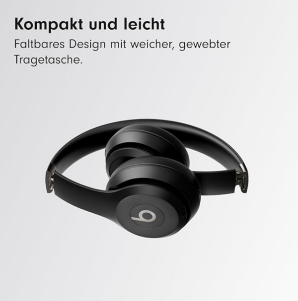 Beats Solo 4 Wireless Bluetooth On-Ear Headphones, Apple & Android Compatible, Up to 50 Hours Battery Life - Matte Black - Image 4